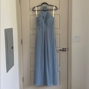 AZAZIE GINGER bridesmaid dress in dusty blue